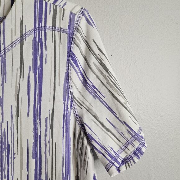 Links Womens 2pc Capri Set Purple Pull On Stretch Pockets Soft Knit Sz S - Picture 5 of 14